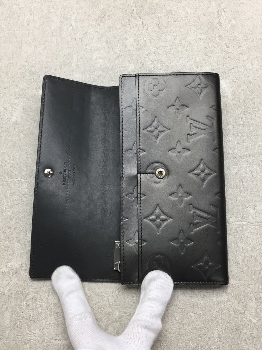 LOUIS VUITTON◆ポシェット・ポルト・モネクレディ_モノグラム・マット_BLK/レザー/BLK/メンズ_画像4