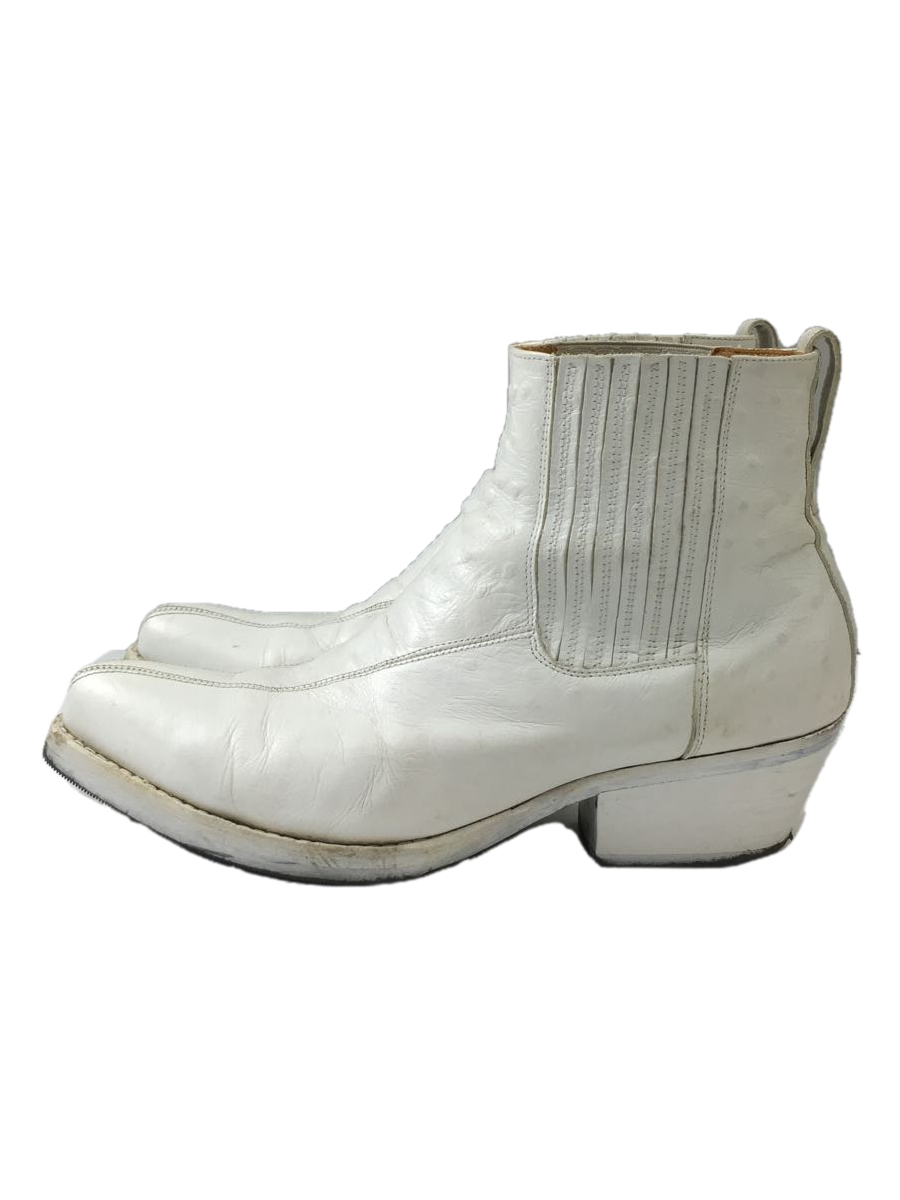 OUR LEGACY◆ABSTRACT GATOR BOOT/42/FAUXSTRICH WHITE LEATHER/ホワイト/レザー