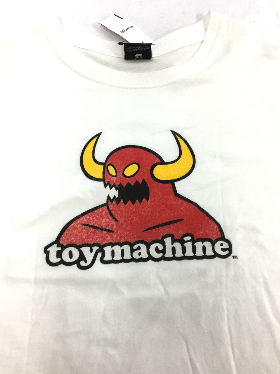 toy machine◆Tシャツ/-/コットン/WHT/無地_画像4