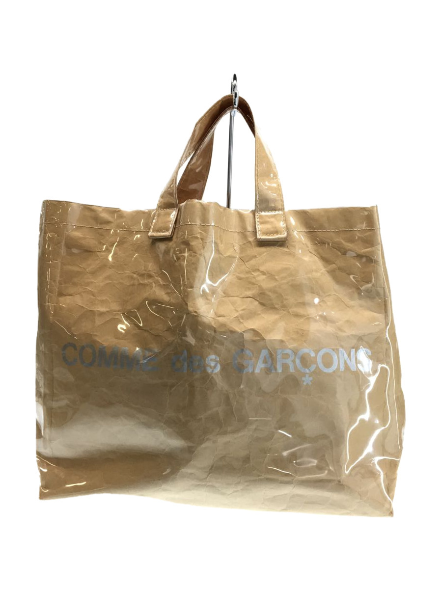 COMME des GARCONS◆ペーパー/角擦れ・使用感有/内側シミ有/トートバッグ/PVC