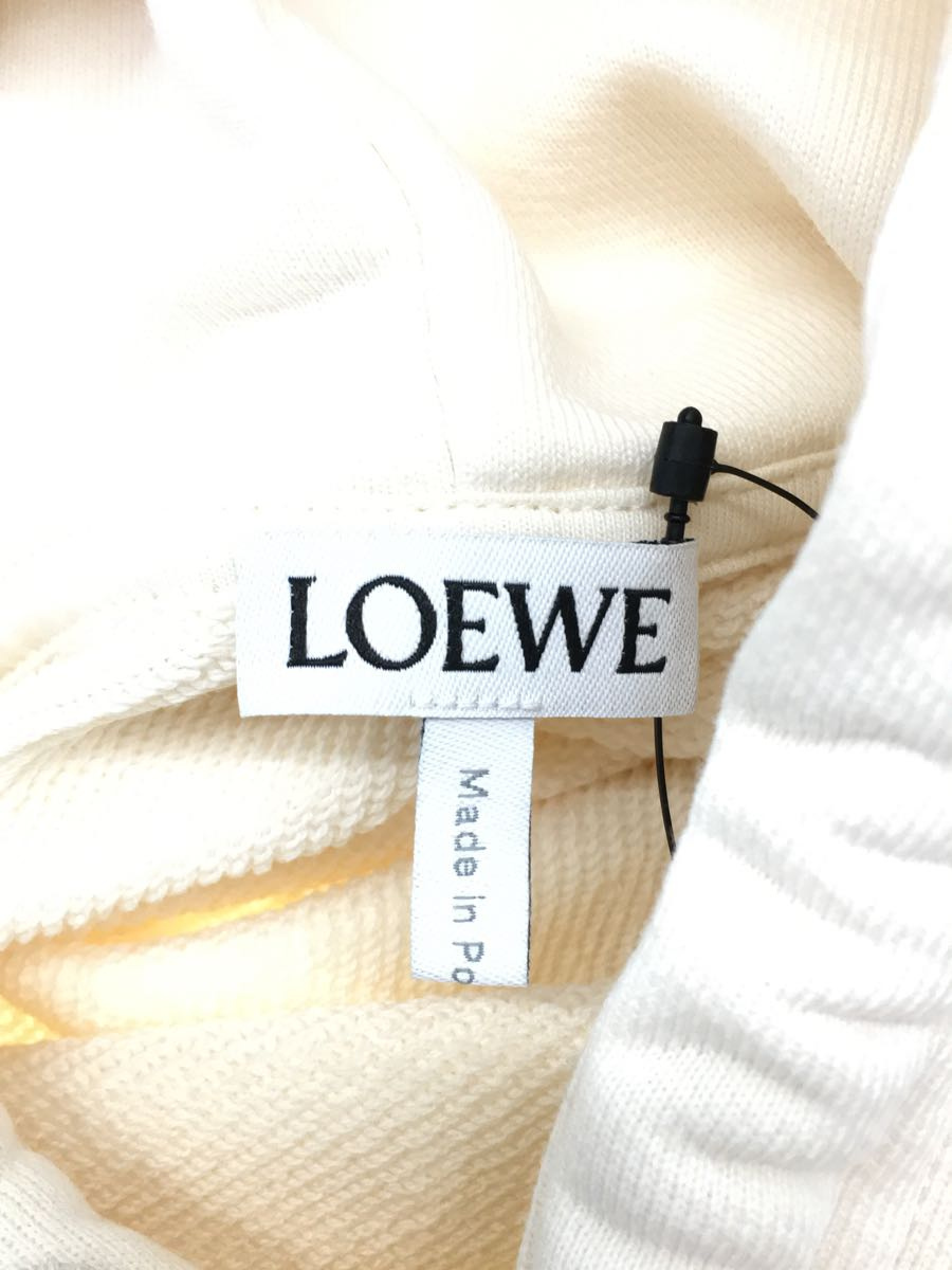 LOEWE◇ロエベ/H526Y25J12/アナグラムレザーパッチフーディー/XXS/コットン/アイボリー