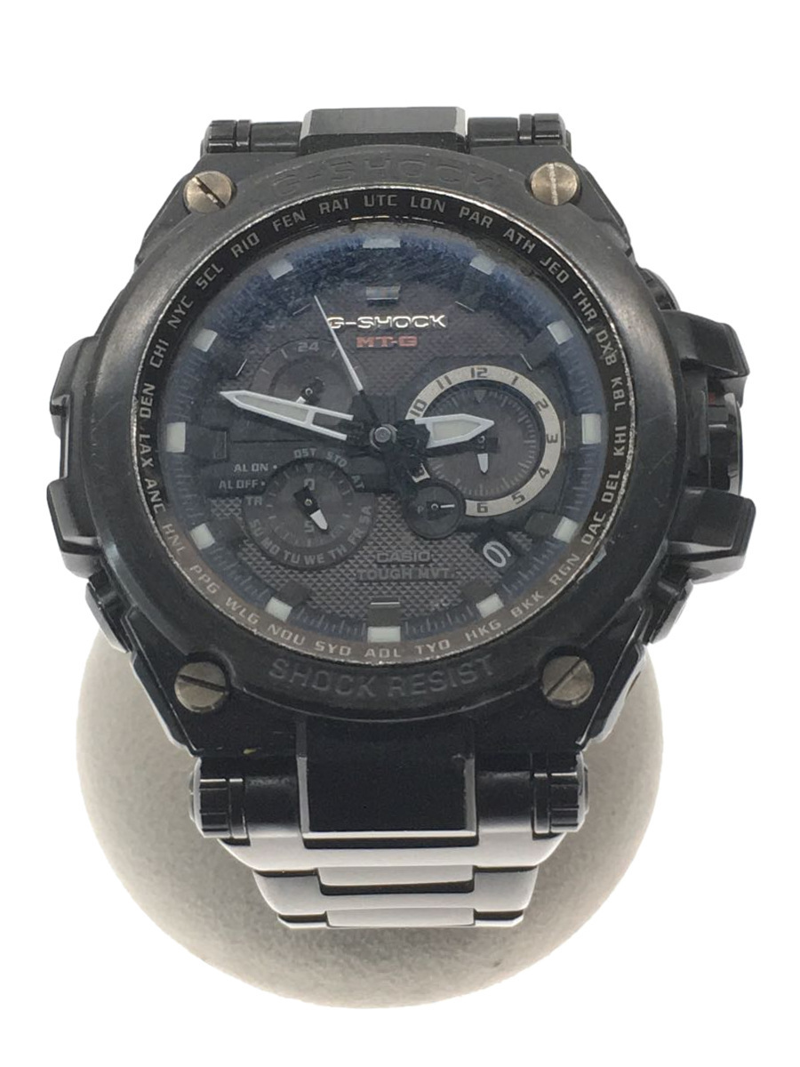 CASIO◇ソーラー腕時計・G-SHOCK/アナログ/BLK-
