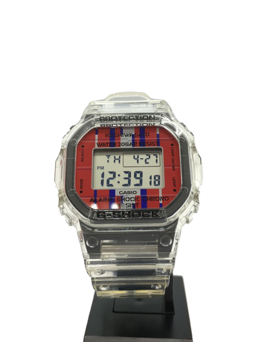 CASIO◆DWE-5600KS-7JR/クォーツ腕時計_G-SHOCK/リストウォッチ/ジーショック/クリア_画像1