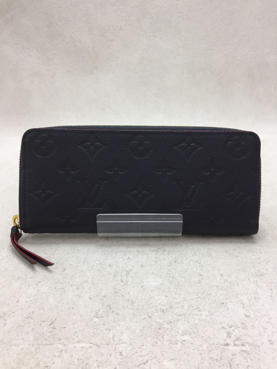 LOUIS VUITTON◆長財布/レザー/NVY/総柄/メンズ/M69415