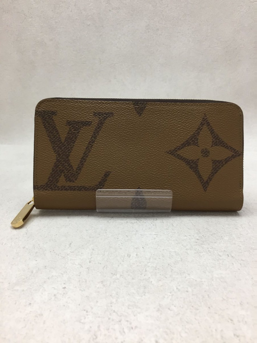 LOUIS VUITTON◆モノグラムジャイアントリバースキャンバス/長財布/レザー/キャメル/モノグラム/M69353