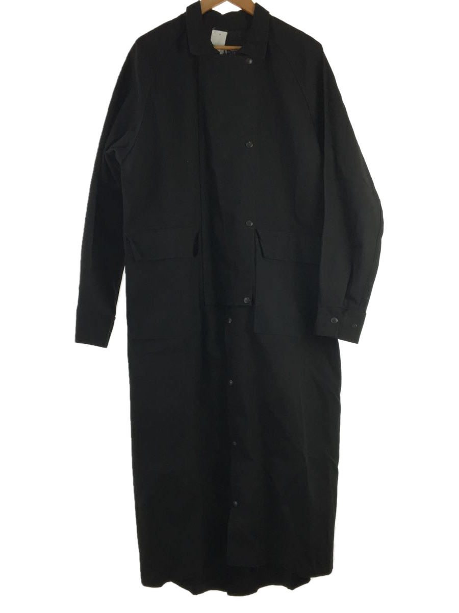 玄関先迄納品 コート/S/コットン/BLK/無地/RN 71805/trail duster S