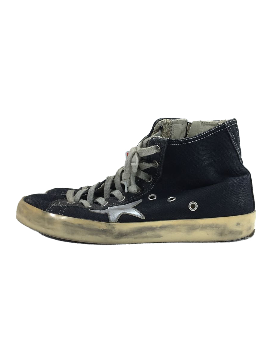 GOLDEN GOOSE◆ハイカットスニーカー/38/BLK/キャンバス_画像1