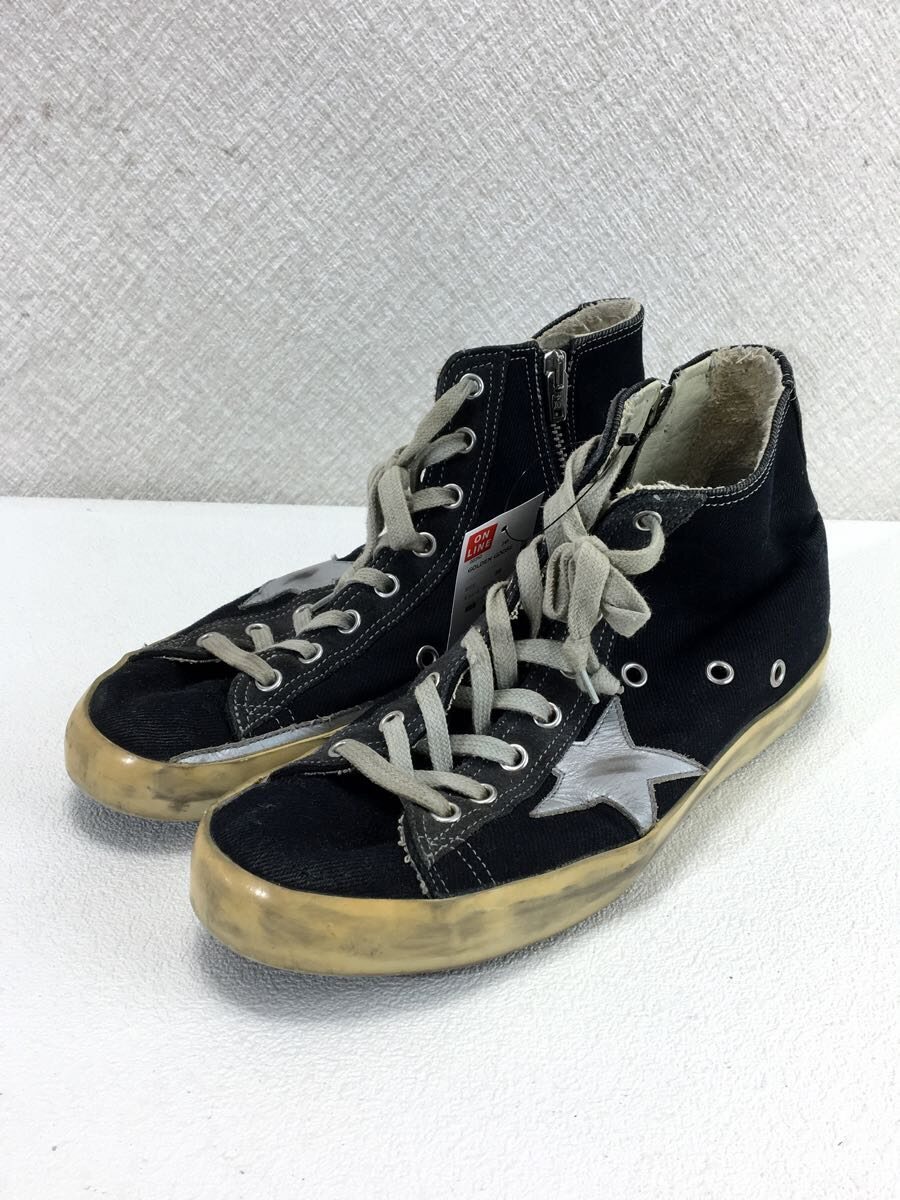 GOLDEN GOOSE◆ハイカットスニーカー/38/BLK/キャンバス_画像2