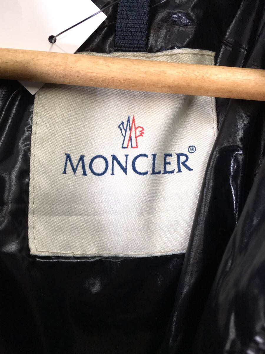 MONCLER* belt is stockout / attrition have / down jacket /0/ polyester /BLK