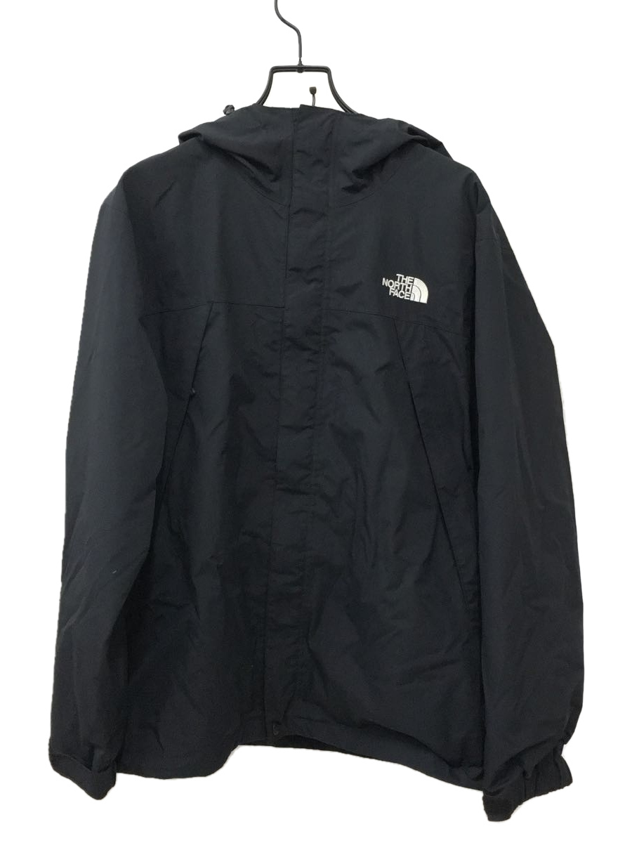 THE NORTH FACE◆SCOOP JACKET_スクープジャケット/L/ナイロン/ブラック/無地_画像1