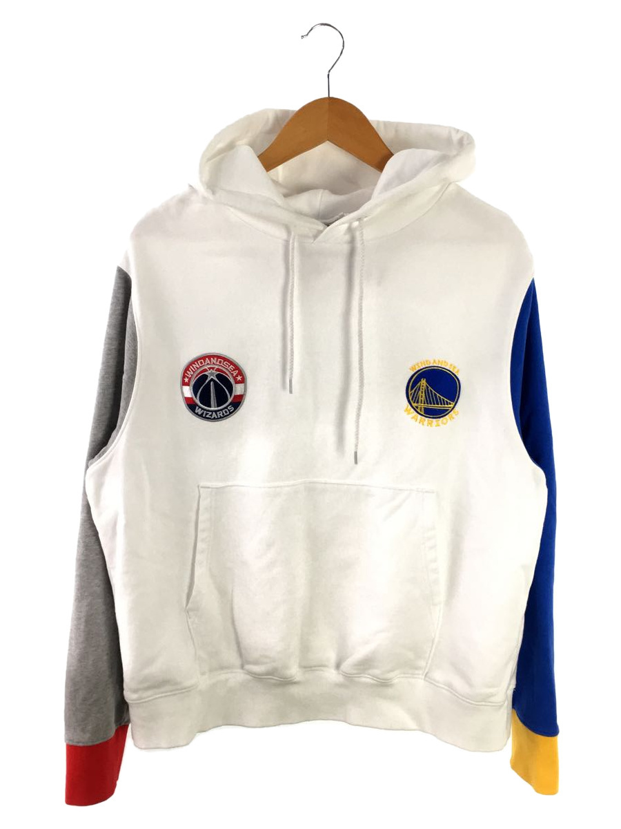 WIND AND SEA◆22AW_WS_003/WIND AND SEA NBA/スウェット/S/コットン/WHT/無地