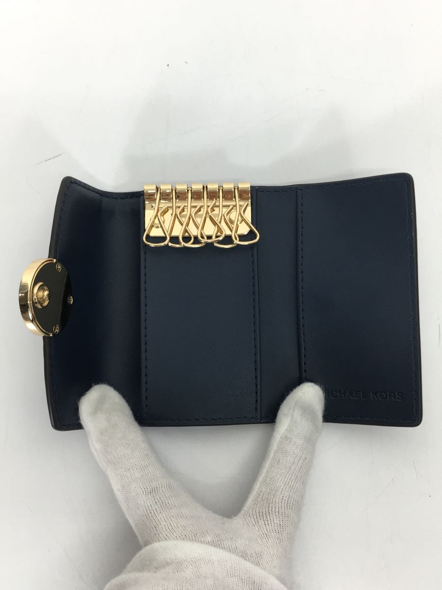 MICHAEL MICHAEL KORS◆キーケース/レザー/NVY/レディース/35F9GFTP5L_画像4