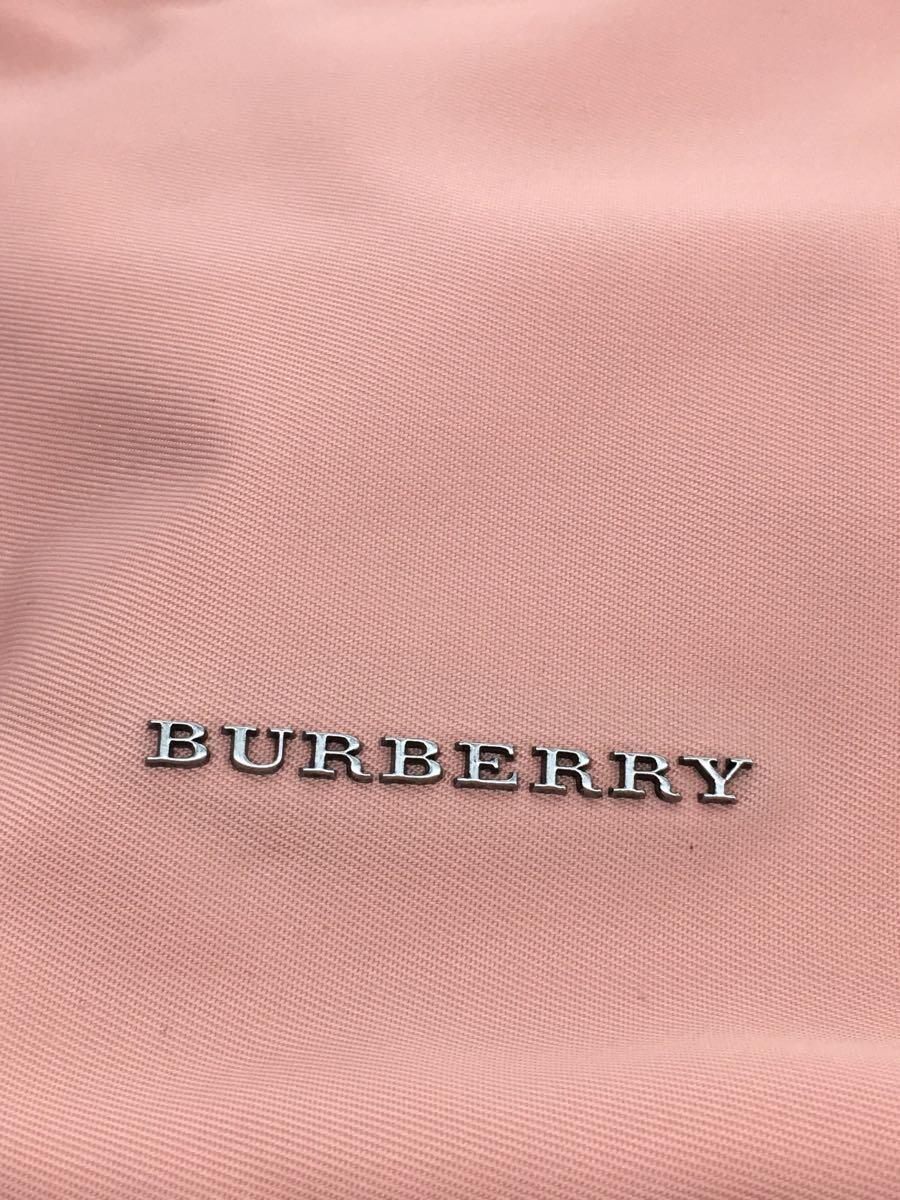 BURBERRY◆リュック/ポリエステル/ピンク×ホワイト_画像5