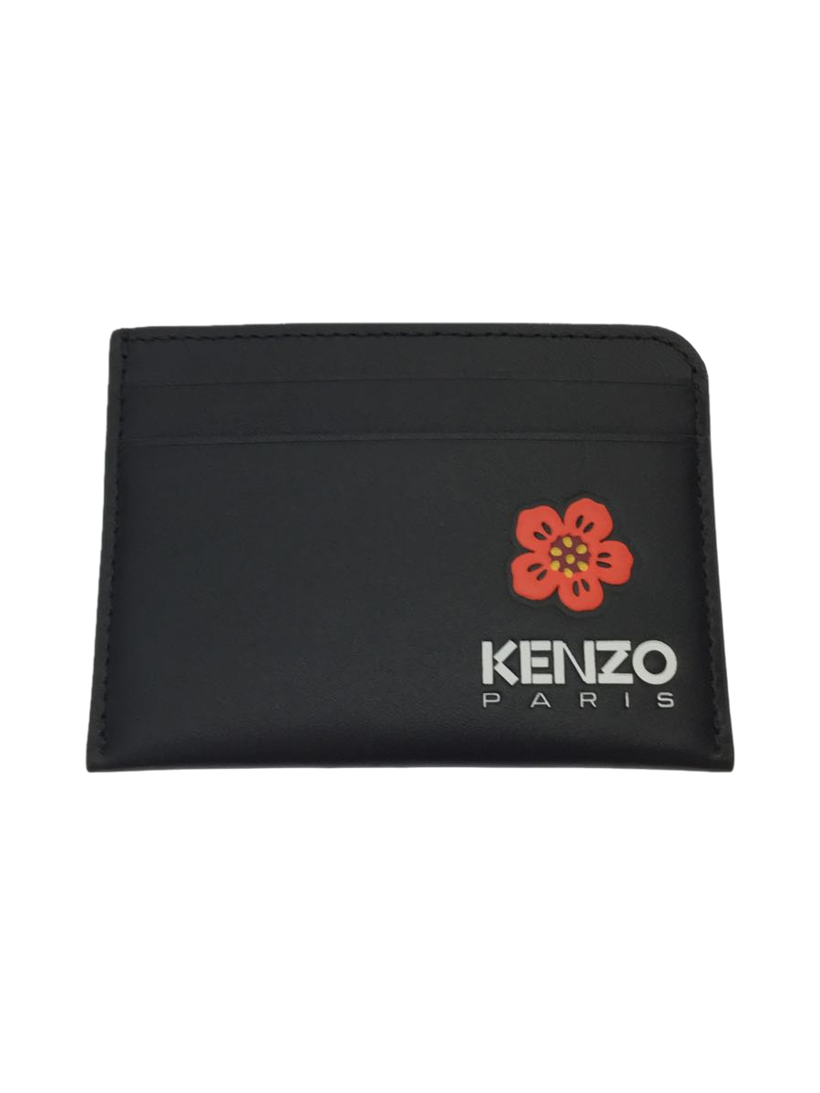 KENZO◆カードケース/レザー/ブラック/無地/レディース/NIGO