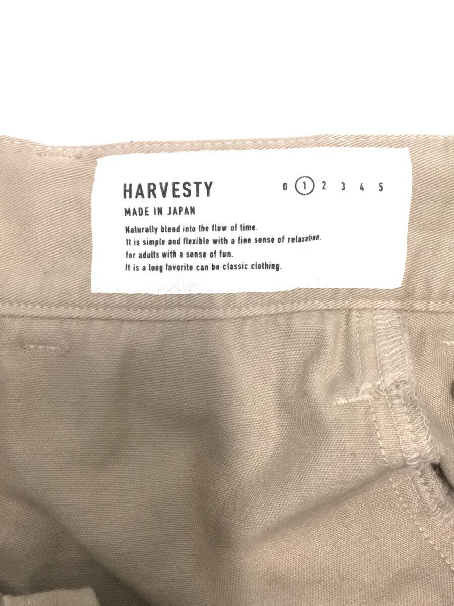 HARVESTY◆ボトム/1/コットン/キャメル/無地/A21802/CHINO CARMEN CULOTTES_画像4