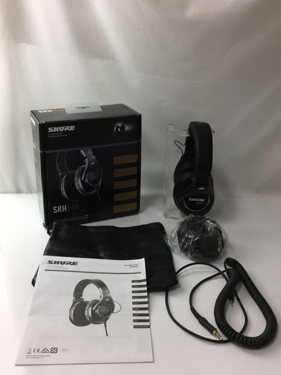 SHURE◆イヤホン・ヘッドホン SRH840/SHURE