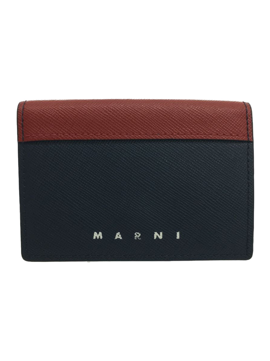 MARNI◆3つ折り財布/-/RED/無地/レディース/PFMI0004L0LV520 Z2H99_画像1