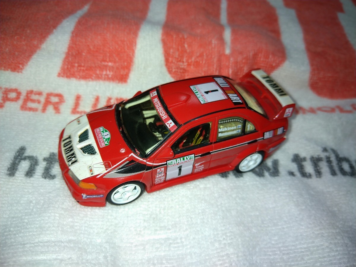 MTECH Lancer Evolution Ⅵ 99 Monte Carlo Rally specification 1/43 painting crack crack equipped 