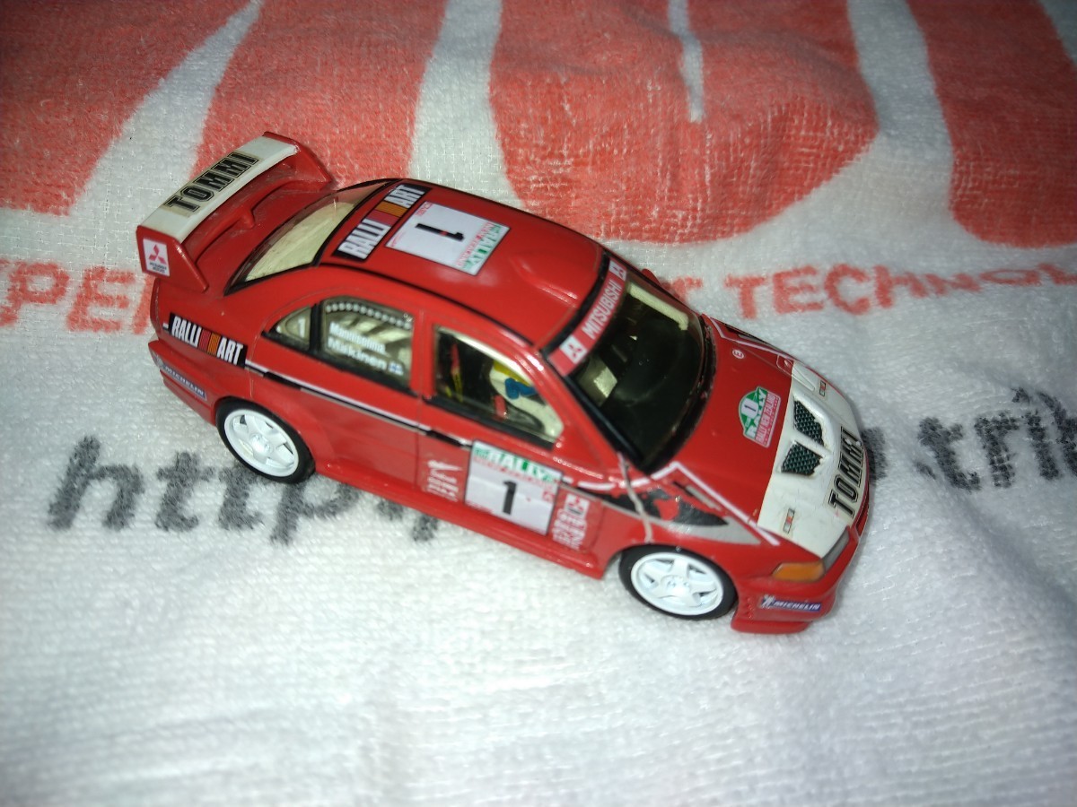 MTECH Lancer Evolution Ⅵ 99 Monte Carlo Rally specification 1/43 painting crack crack equipped 