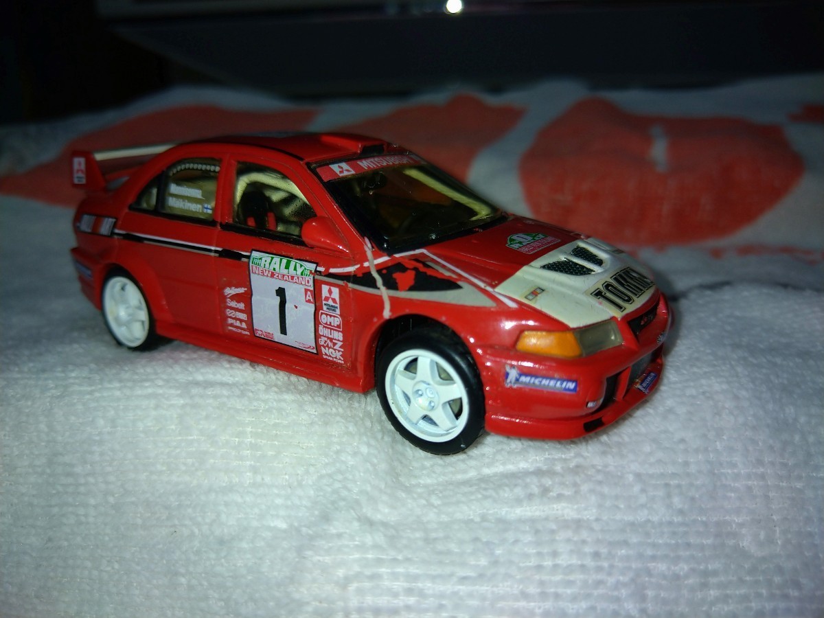 MTECH Lancer Evolution Ⅵ 99 Monte Carlo Rally specification 1/43 painting crack crack equipped 