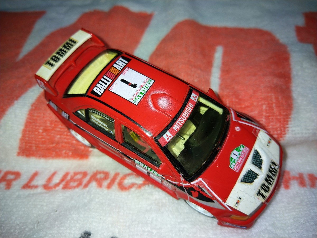 MTECH Lancer Evolution Ⅵ 99 Monte Carlo Rally specification 1/43 painting crack crack equipped 