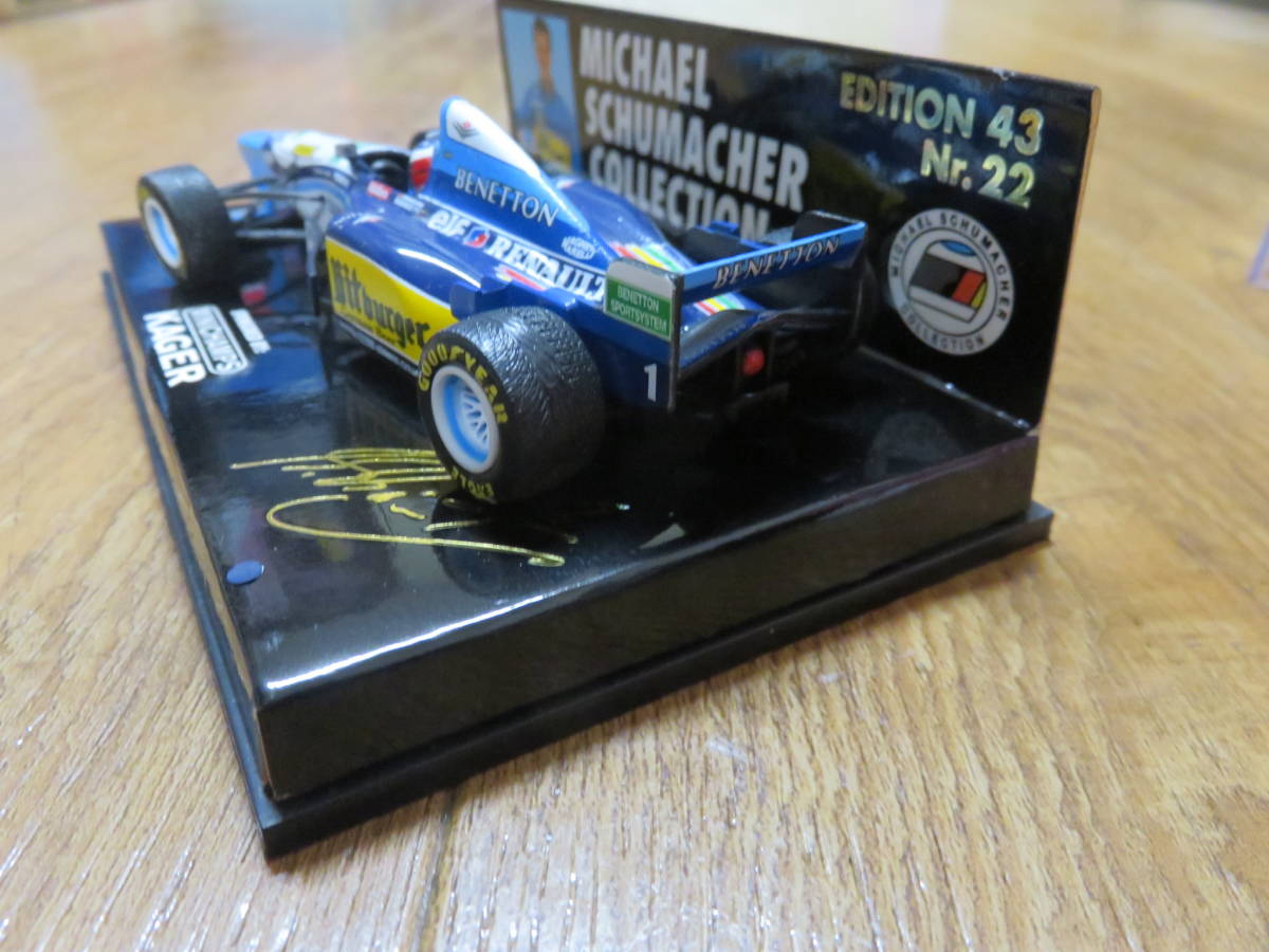 1995年F1のチャンピオンカー　ミニチャンプス　PMA　ベネトンB195 ルノー　ミハエル・シューマッハ 美品_画像4