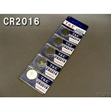 CR2016　リチウムボタン電池　1シート5個入り　送込