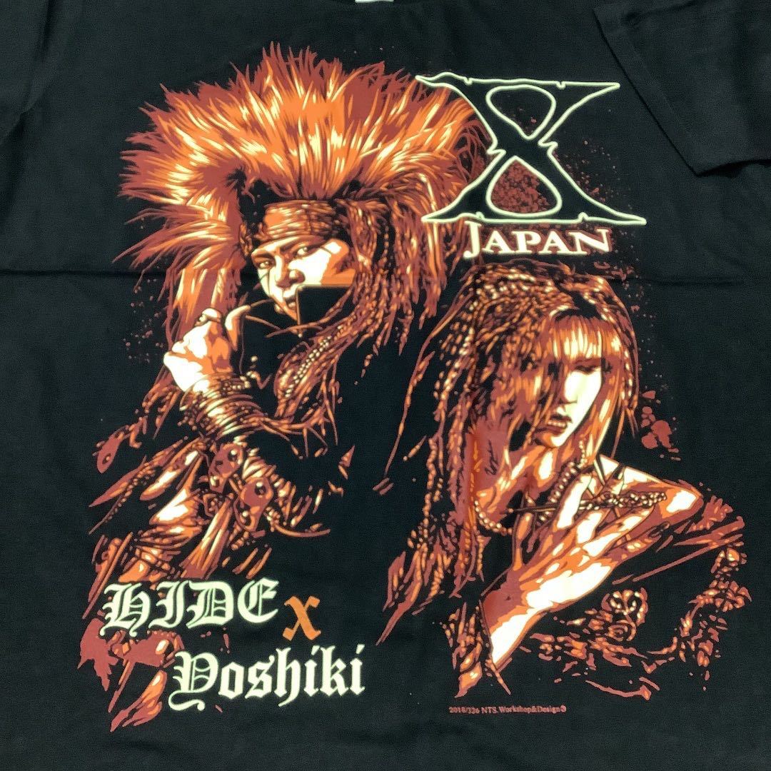 SR7D2. バンドTシャツ XXLサイズ　X JAPAN ③ Xジャパン　HIDE Yoshiki_画像2