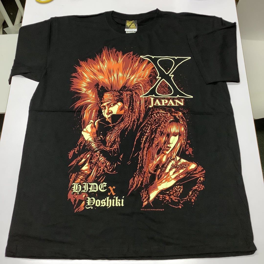 SR7D2. バンドTシャツ XXLサイズ　X JAPAN ③ Xジャパン　HIDE Yoshiki_画像1