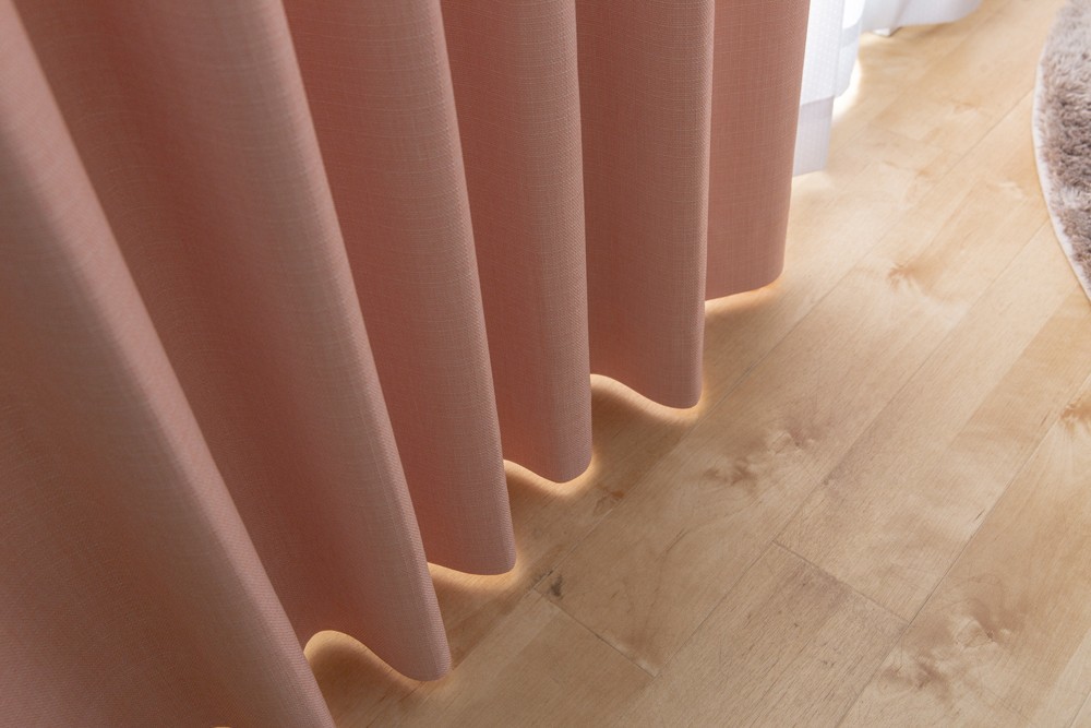 カーテン 幅260cm×丈80cm1枚 ピンク 完全遮光 遮光1級 省エネ カーテン 幅260cm×丈80cm1枚 ピンク 完全遮光 遮光1級 省エネ