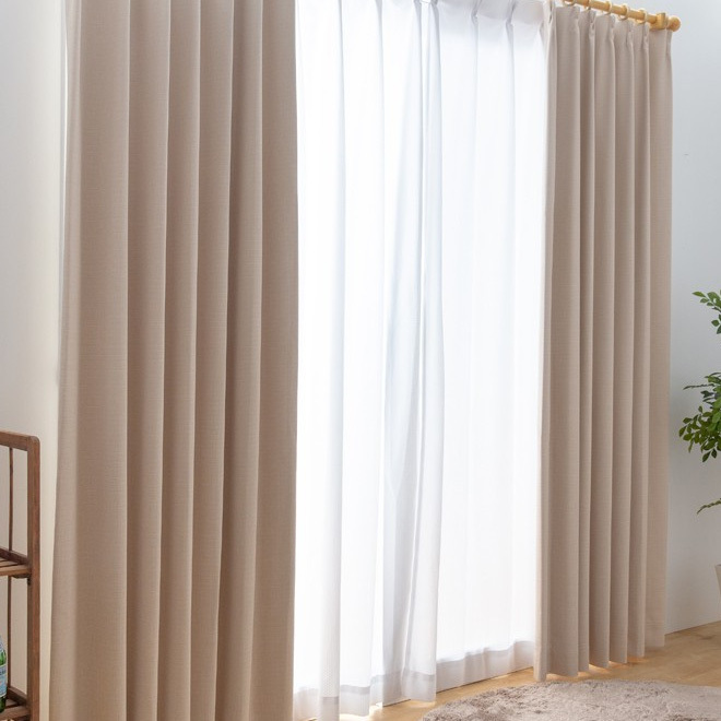 大特価 完全遮光 ベージュ 幅100cm×丈130cm2枚 カーテン 遮光1級 246サイズ展開 形状記憶加工付 日本製 保温 断熱 遮熱 遮音 省エネ 丈100cm~ 大特価 完全遮光 ベージュ 幅100cm×丈130cm2枚 カーテン 遮光1級 246サイズ展開 形状記憶加工付 日本製 保温 断熱 遮熱 遮音 省エネ 丈100cm~