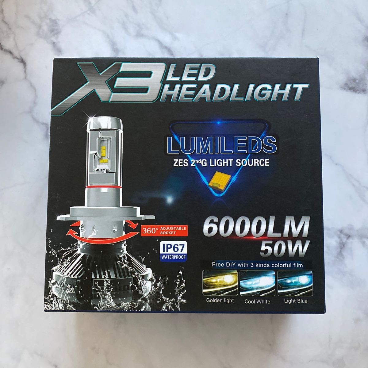 X3LEDヘッドライトフォグランプキットH11 2個セット