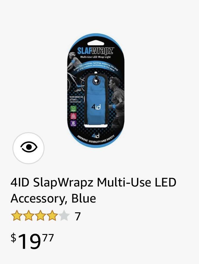 (送料無料)新品未使用品 4ID SlapWrapz Multi-Use LED ライト 2本セット ☆夜間のランニング、犬の散歩、夜間の自転車などの安全対策。_画像10