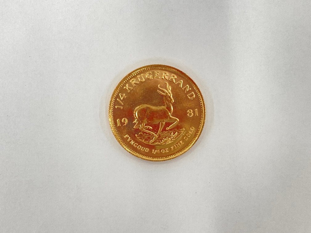 BEAU3020】K22 南アフリカ共和国 クルーガーランド金貨 1/4oz 総重量