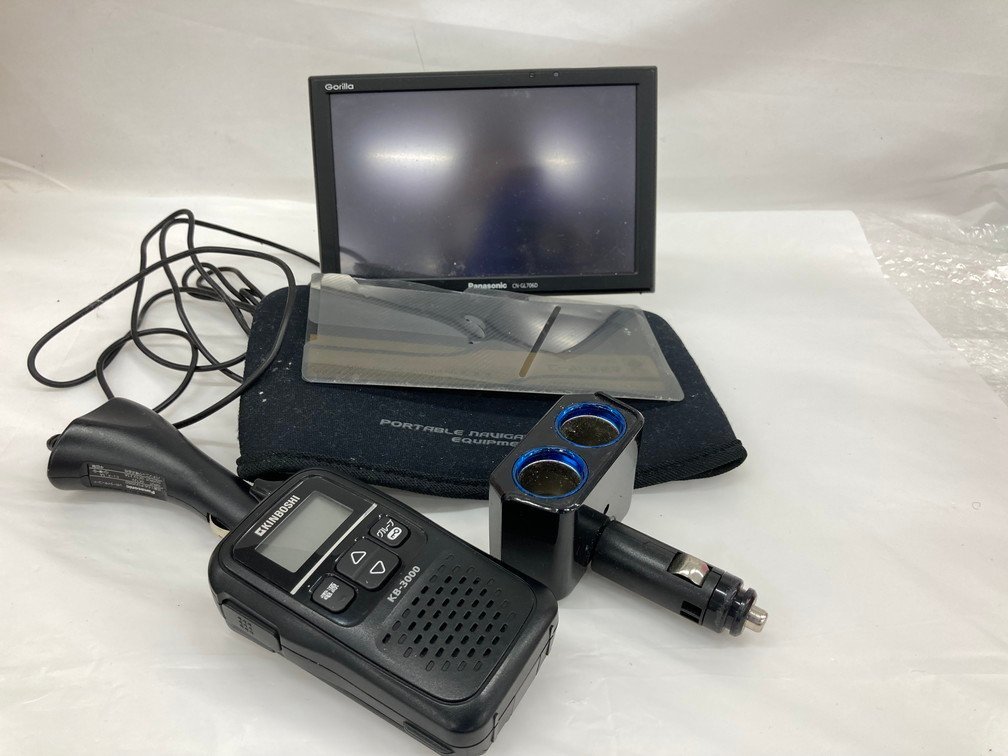 [BEBC7017] consumer electronics audio . summarize KINBOSHI transceiver KB-3000/ car navigation system Gorilla / sharp MD portable recorder MS721-A/ other 