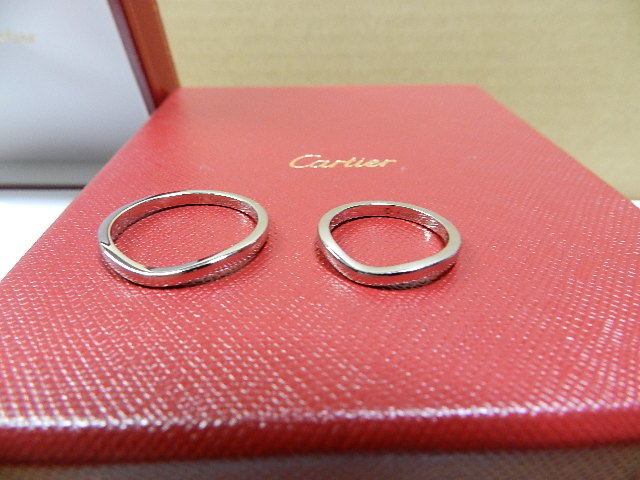 ☆彡 正規店購入品 Cartier/カルティエ 婚約指輪 リング ペア pt950 シリアル入り_画像10