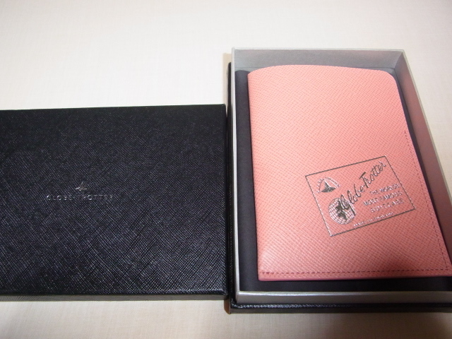 # unused not for sale Novelty VIP. customer . distribution! glove * Toro ta-(GLOBE-TROTTER) passport sleeve case pink 14×10.5 cm