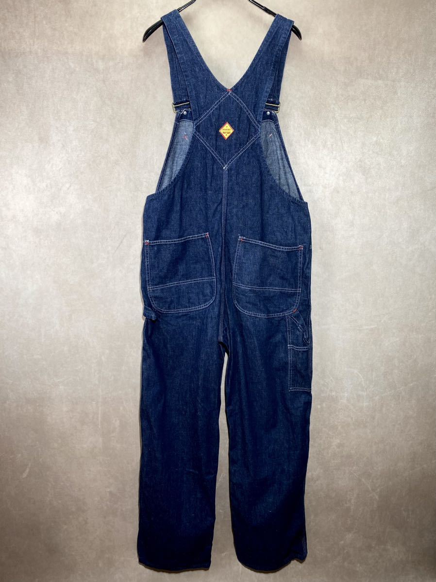 1950s 濃紺 PAYDAY オーバーオール デニム L~XL ☆ ビンテージ 50s