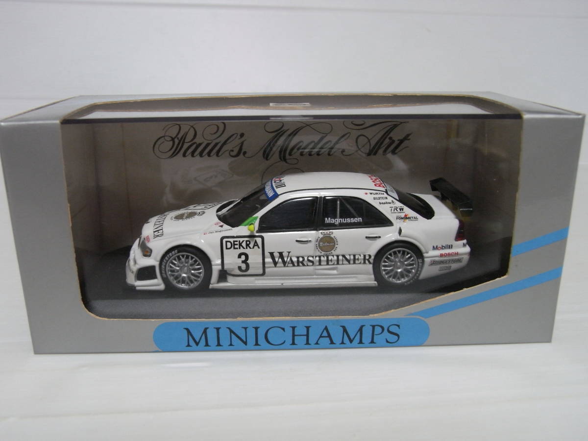 1/43 MINICHAMPS Mercedes C-Class DTM 1996 Team AMG J.Magnussen Mercedes Benz メルセデスベンツ ミニチャンプス 430963603_画像1
