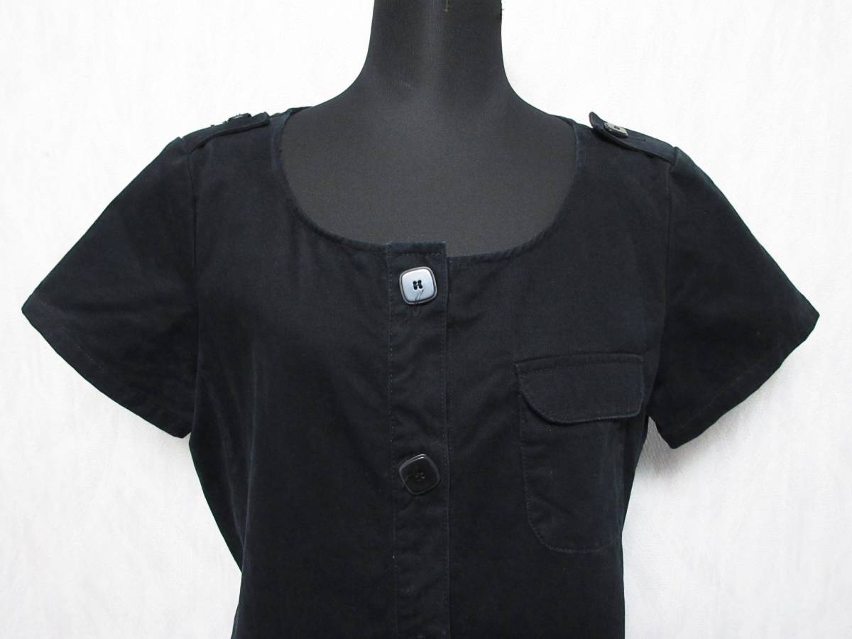  A.P.C. A.P.C. One-piece short sleeves cotton black black 40 OW higashi 3252