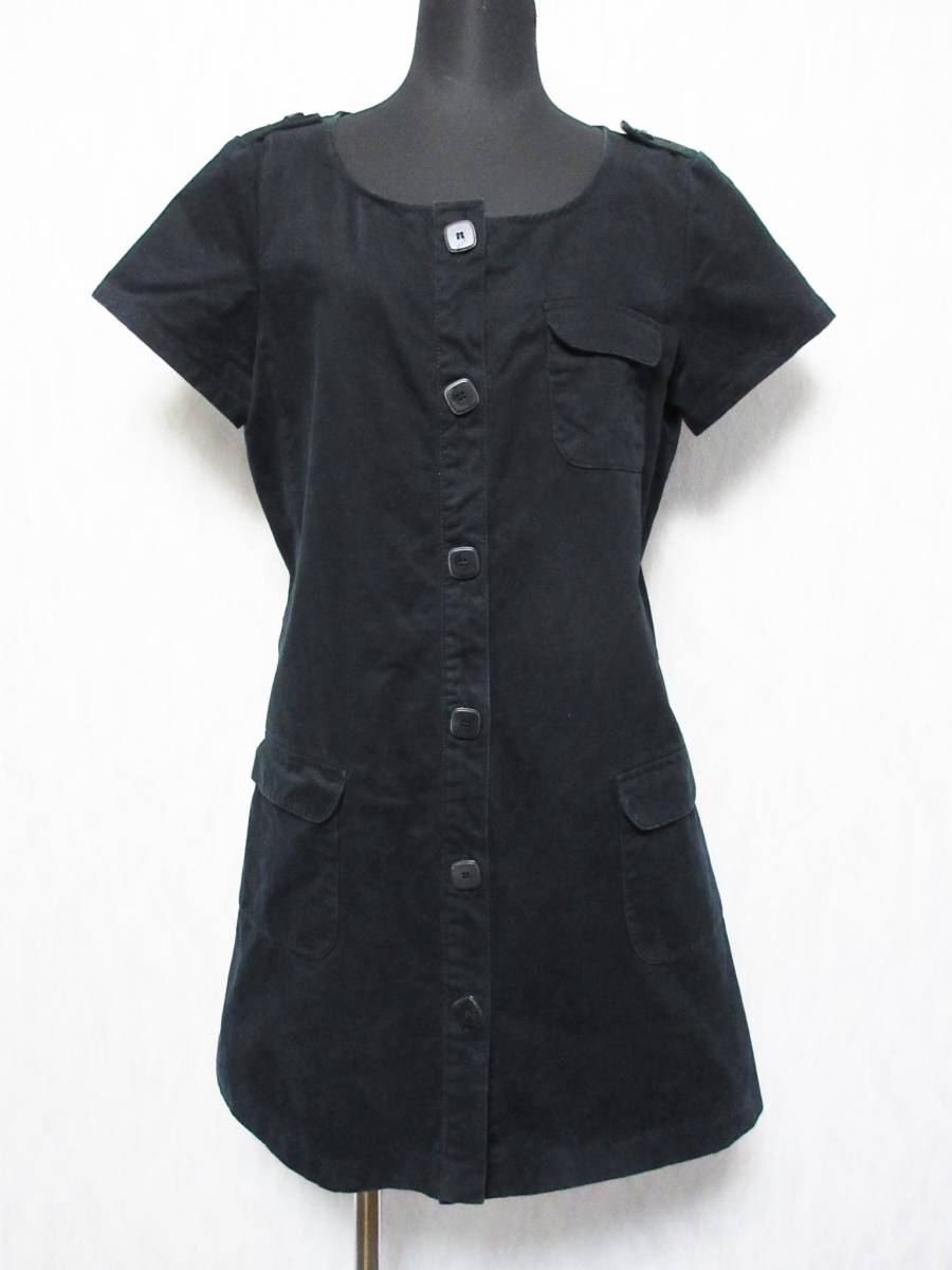  A.P.C. A.P.C. One-piece short sleeves cotton black black 40 OW higashi 3252