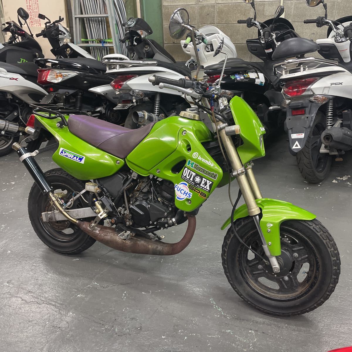 KSR80 キック一発!吹け上がり好調!リップスチャンバー!塗装し KSR80 キック一発!吹け上がり好調!リップスチャンバー!塗装し
