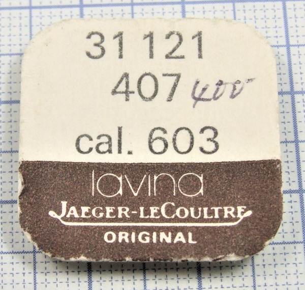 * супер редкостный товар!# LAVINA детали * CAL.603 # 31 121 407 /tsuzumi машина * оригинальная деталь *