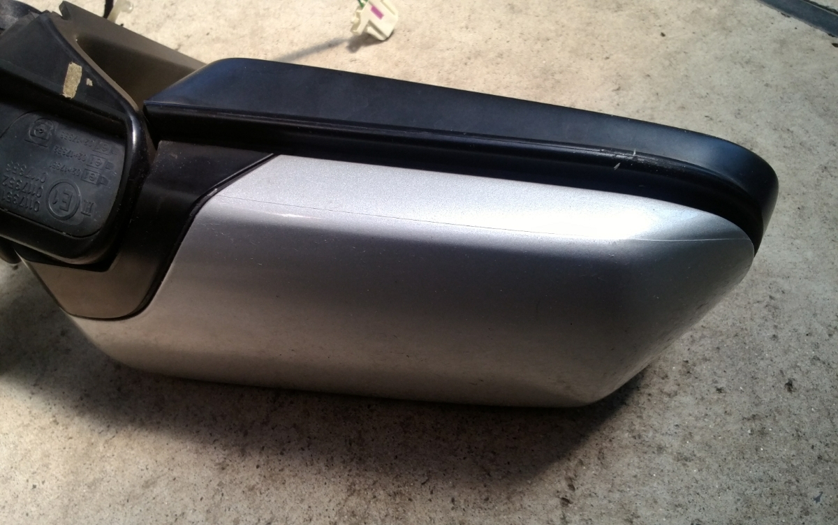 BMW 320 E46 door mirror right side used silver 