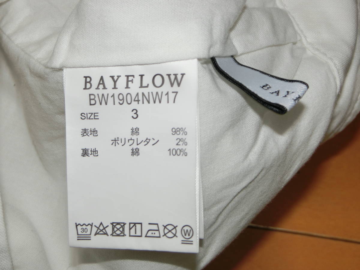 ベイフロー　BAY FLOW　カーゴミニタイトスカート　白ホワイト　Mサイズ_画像3
