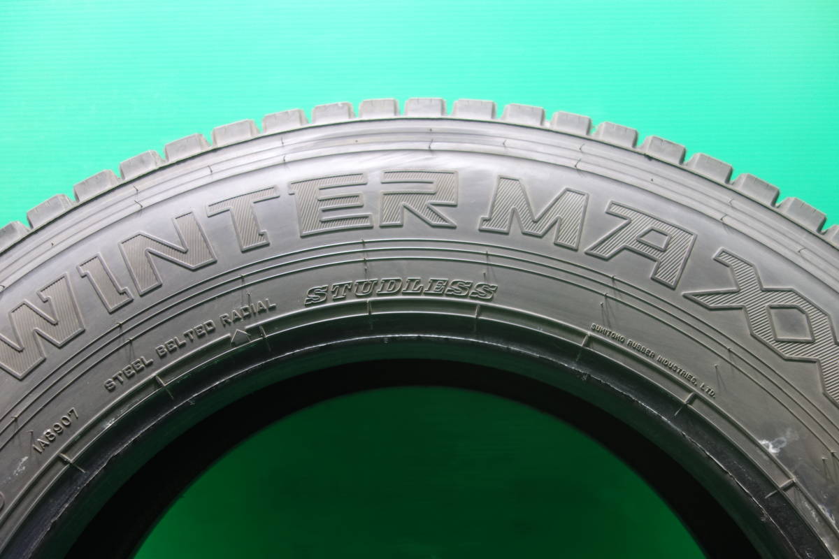 K1371-19 送料無料 205/80R17.5 120/118L スタッドレスタイヤ 冬 LT 6本セット ダンロップ WINTER MAXX LT03 8分山 溝たっぷり 2019年製_画像6