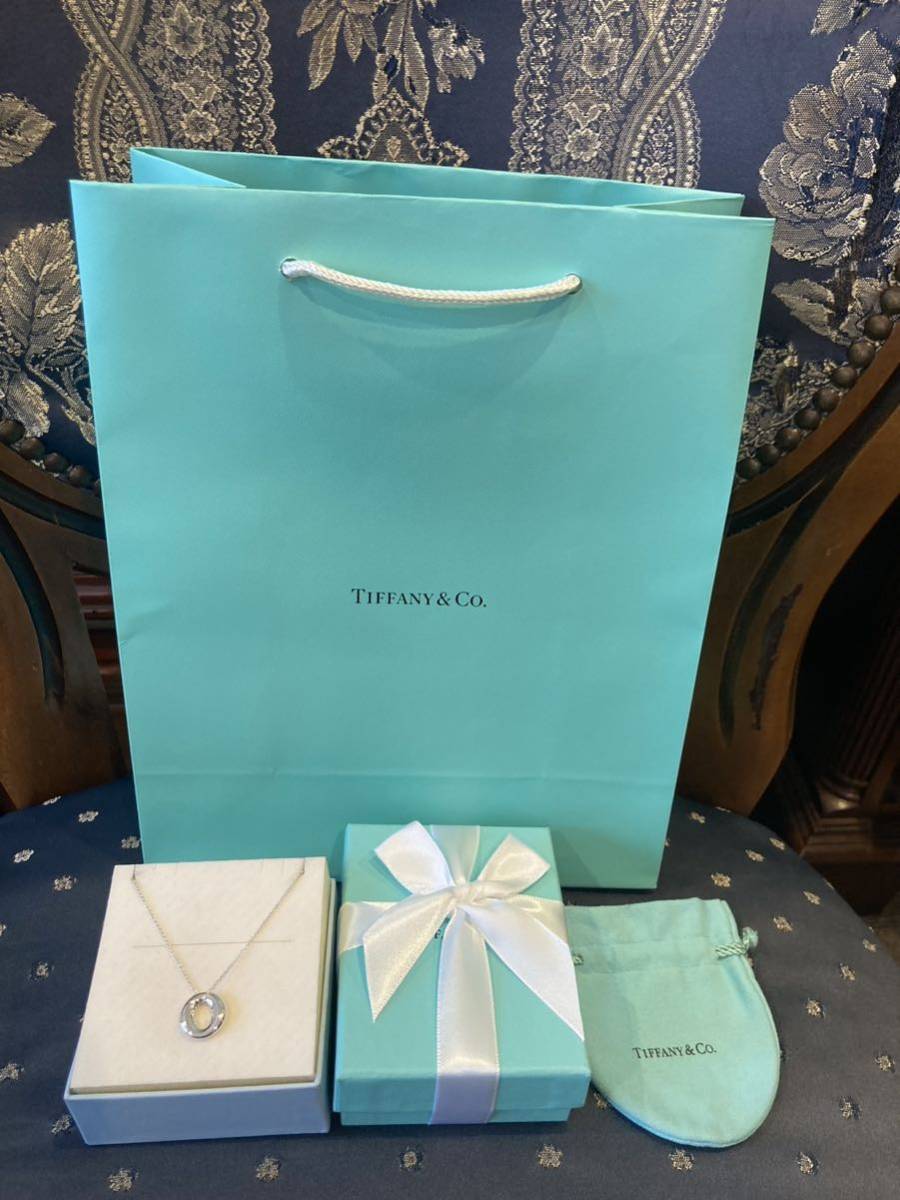 新品 正規品 ティファニーアンドコー プレゼント 仕様♪ tiffany&co. ネックレス シルバー セビアナ ティファニー リング サークル