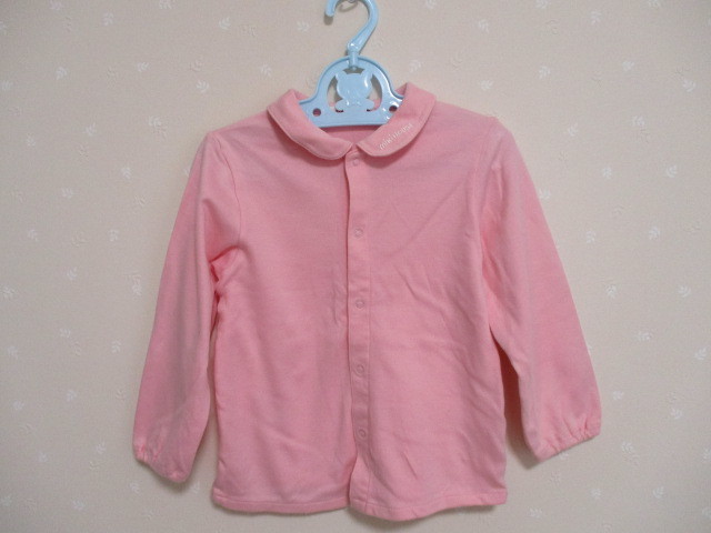 # Miki House # симпатичный хлопок вязаный блуза 100cm розовый 