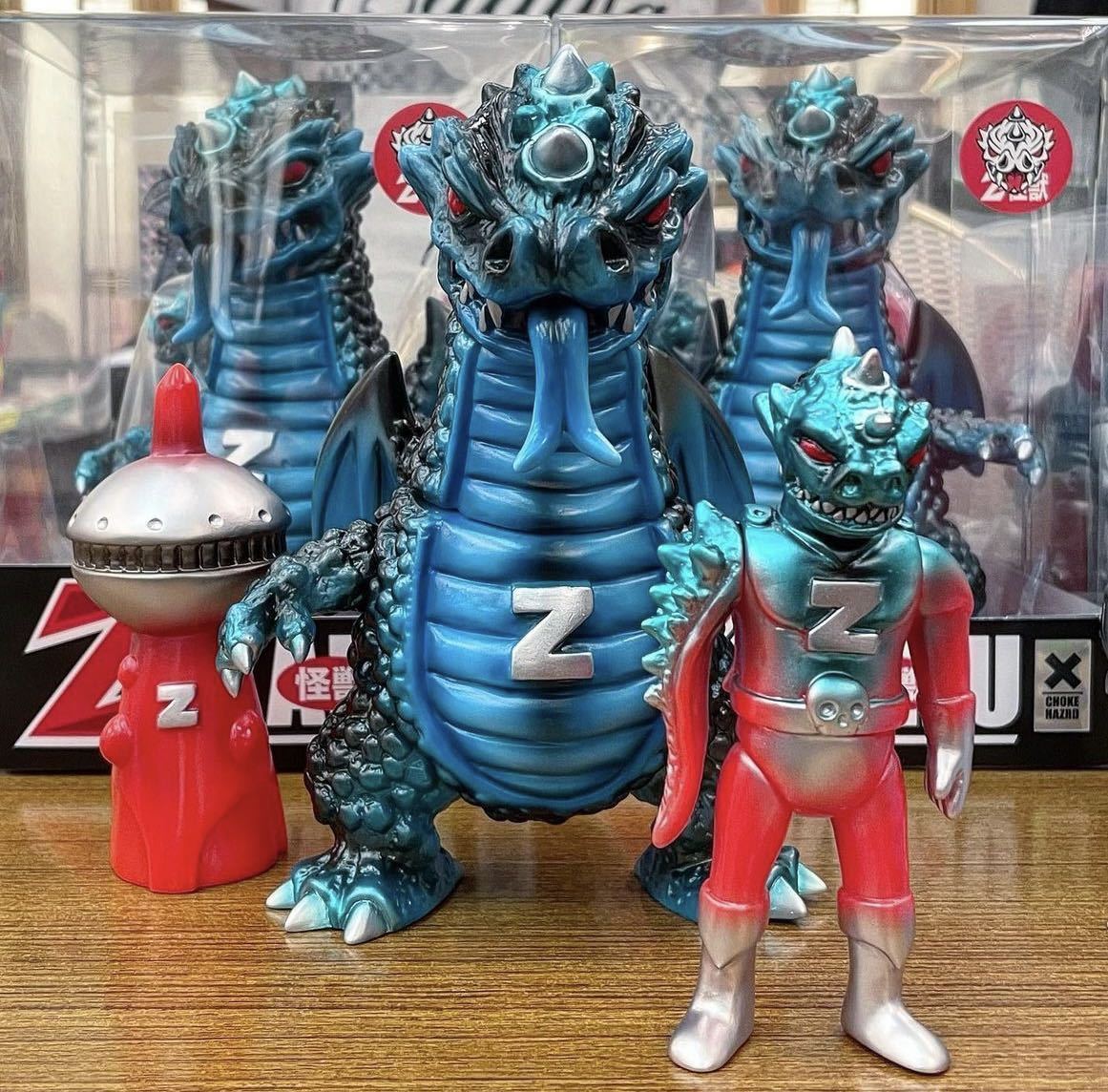 chokehazrd Z 新作 怪獣 怪人 3体 セット zollmen iluilu izumonster