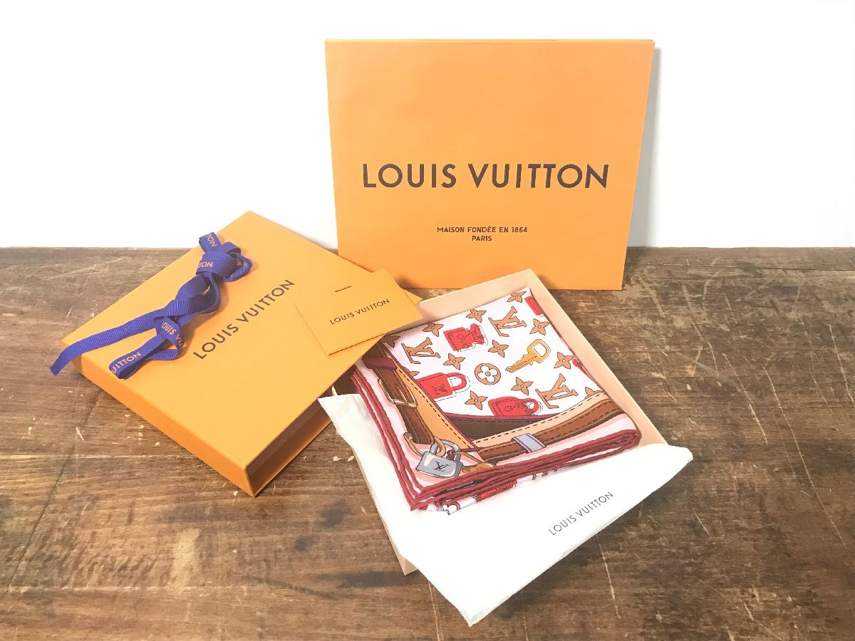 ルイヴィトン LOUIS VUITTON LV カレ クレイジー イン ロック スカーフ